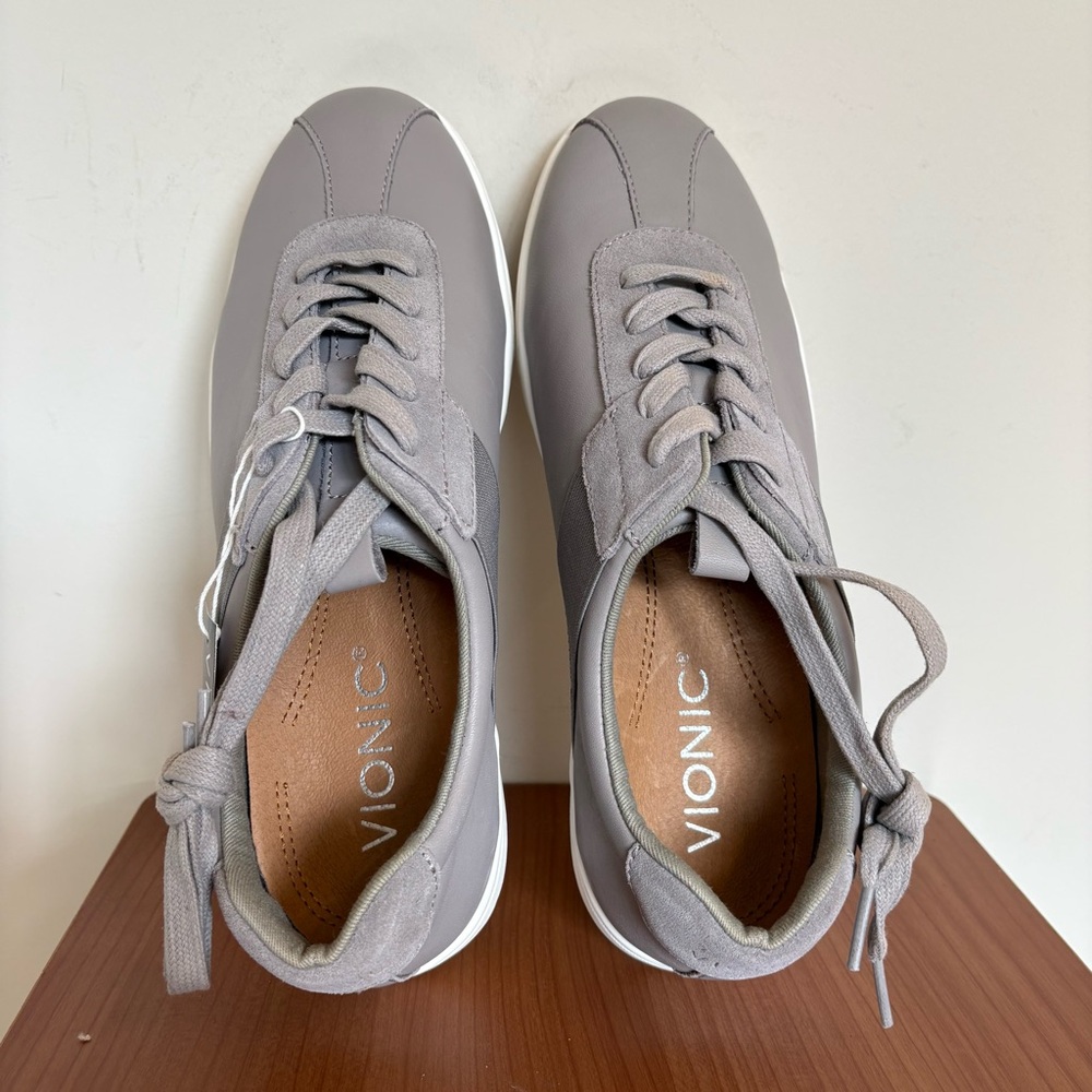 Vionic Lono Lace Up Men's Sneaker Leather Upper Supportive Comfort Size 8 - Picture 7 of 9
